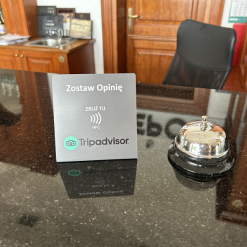 Stojak Opinii Tripadvisor NFC Szary